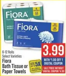 IGA Fiора Bath Tissue or Paper Towels offer