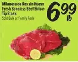 El Super Fresh Boneless Beef Sirloin Tip Steak offer