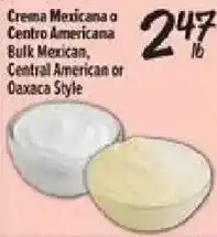 El Super Crema Mexicana or Centro Americana offer