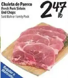 El Super Fresh Pork Sirloin End Chops offer