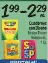 El Super Design Theme Notebooks offer