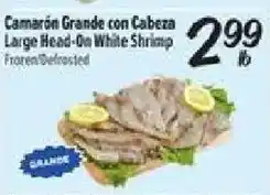 El Super Large Head-On White Shrimp offer