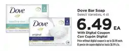 Food 4 Less Dove Bar Soap offer