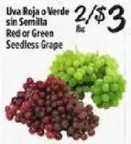 El Super Red or Green Seedless Grape offer