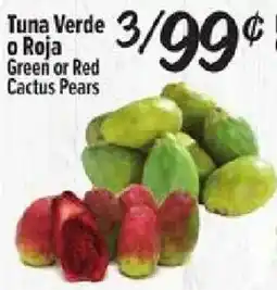 El Super Green or Red Cactus Pears offer