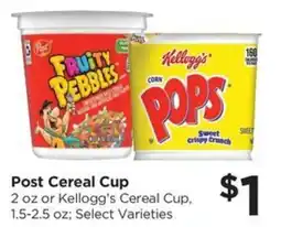 Food 4 Less Post Cereal Cup offer