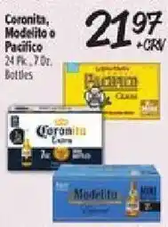 El Super Coronita, Modelito or Pacifico Bottles offer