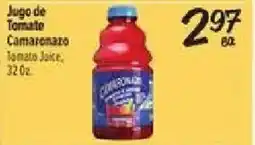 El Super Camaromato tomato juice offer