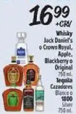 El Super Whisky Jack Daniel's or Crown Royal, Apple, Blackberry or Original offer