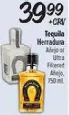 El Super Tequila Herradura Añejo or Ultra Filtered Añejo offer