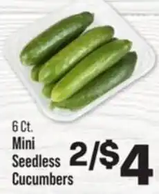 IGA Mini Seedless Cucumbers offer