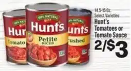 IGA Hunt's Tomatoes or Tomato Sauce offer