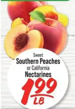 IGA Sweet Southern Peaches or California Nectarines offer