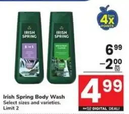 Randalls Irish Spring Body Wash offer