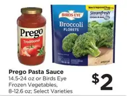 Food 4 Less Prego Pasta Sauce or Birds Eye Frozen Vegetables offer