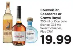 Food 4 Less Courvoisier, Cazadores or Crown Royal offer