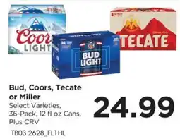 Food 4 Less Bud, Coors, Tecate or Miller offer