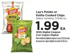 Food 4 Less Lay's Potato or Kettle Cooked Chips offer
