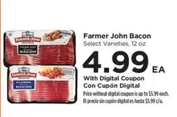 Food 4 Less Farmer John Bacon offer