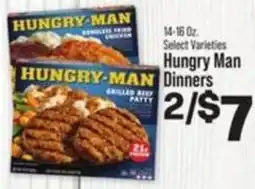IGA Hungry Man dinners offer