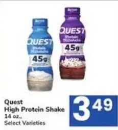 Randalls Quest High Protein Shake offer