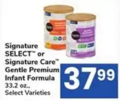 Randalls Signature Select or Signature Care Gentle Premium Infant Formula offer