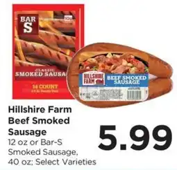 Food 4 Less Hillshire Farm Beef Smoked Sausage offer