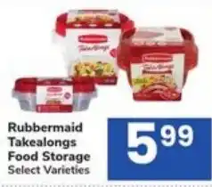 Randalls Rubbermaid Takealongs Food Storage offer