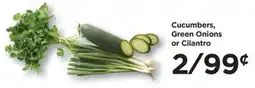 Food 4 Less Cucumbers, Green Onions or Cilantro offer