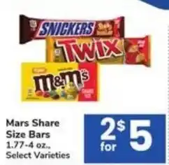 Randalls Mars Share Size Bars offer