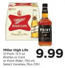 Food 4 Less Miller High Life or Point Rider offer