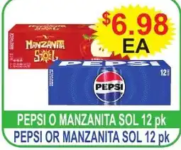 JD's Supermarket Pepsi or manzanita sol offer