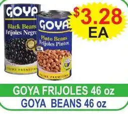JD's Supermarket Goya frijoles offer