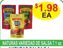 JD's Supermarket Naturas salsa offer