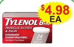 JD's Supermarket Tylenol 8hr muscle aches & pain offer
