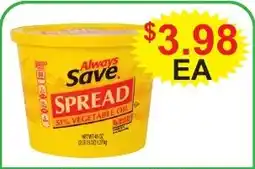JD's Supermarket Always Save spread offer