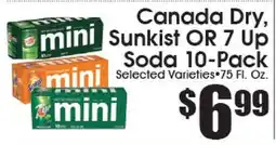 Supremo Foods Inc Canada Dry, Sunkist OR 7 Up Soda offer