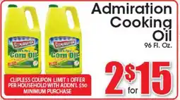 Supremo Foods Inc Admiration Cooking Oil offer