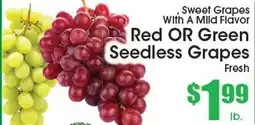 Supremo Foods Inc Red OR Green Seedless Grapes offer