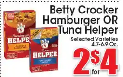 Supremo Foods Inc Betty Crocker Hamburger OR Tuna Helper offer