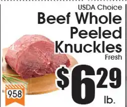 Supremo Foods Inc USDA Choice Beef Whole Peeled Knuckles offer