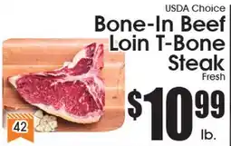 Supremo Foods Inc USDA Choice Bone-In Beef Loin T-Bone Steak offer