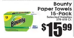 Supremo Foods Inc Bounty Paper Towels offer