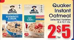 Supremo Foods Inc Quaker Instant Oatmeal offer