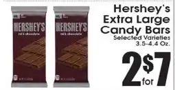 Supremo Foods Inc Hershey's Extra Large Candy Bars offer