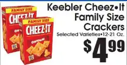 Supremo Foods Inc Keebler Cheez-It Family Size Crackers offer