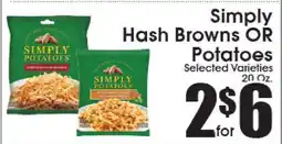 Supremo Foods Inc Simply Hash Browns OR Potatoes offer