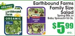 Supremo Foods Inc Earthbound Farms Family Size Salad offer