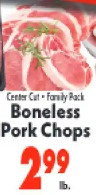 Marino's Supermarket Center Cut • Family Pack Boneless Pork Chops offer