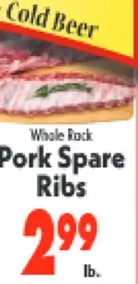 Marino's Supermarket Whale Rock Pork Spare Ribs offer